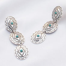Load image into Gallery viewer, Oval Western Metal Dangle Earring
